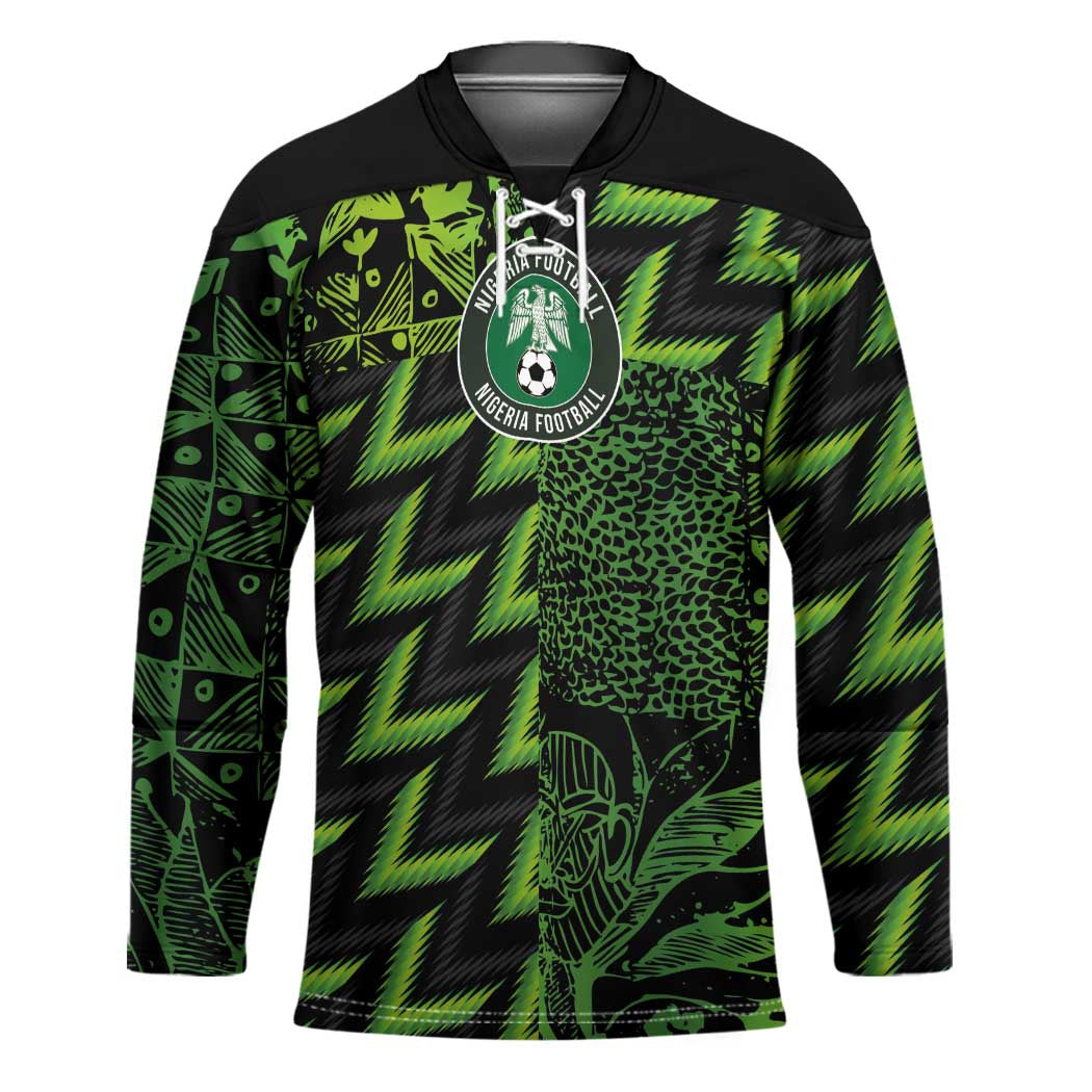 Custom Nigeria Football Hockey Jersey Super Eagles Champions - Wonder Print Shop