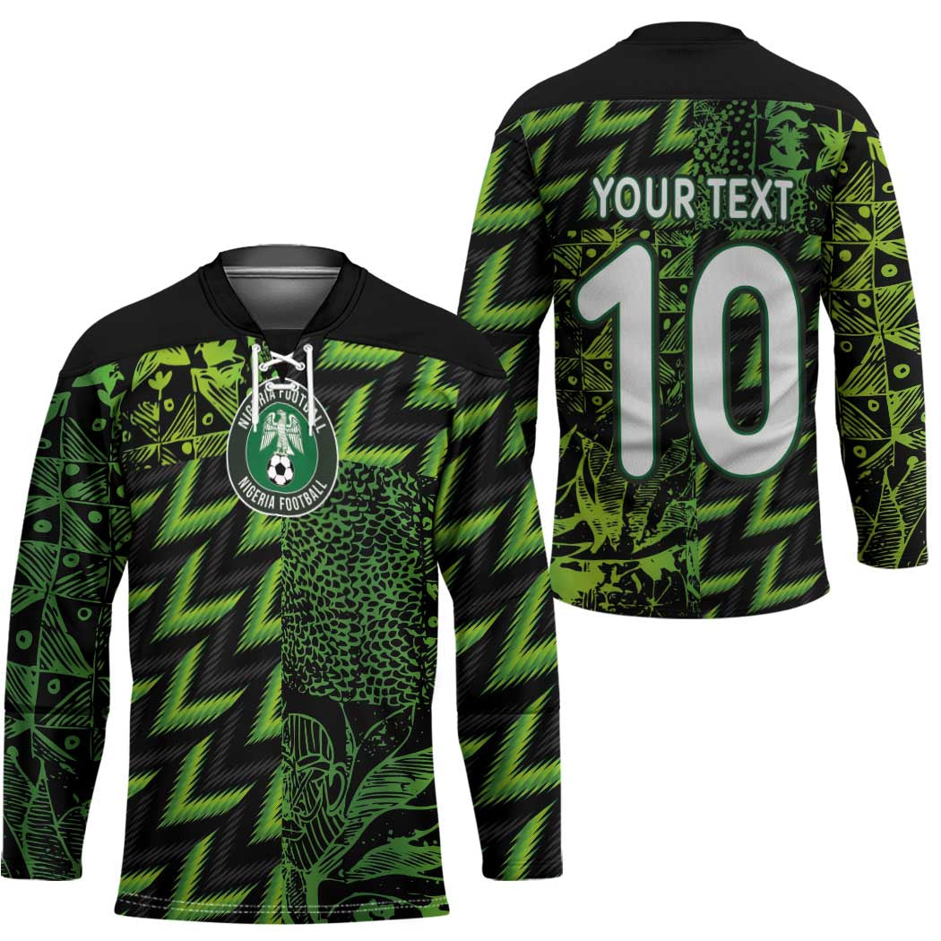 Custom Nigeria Football Hockey Jersey Super Eagles Champions - Wonder Print Shop