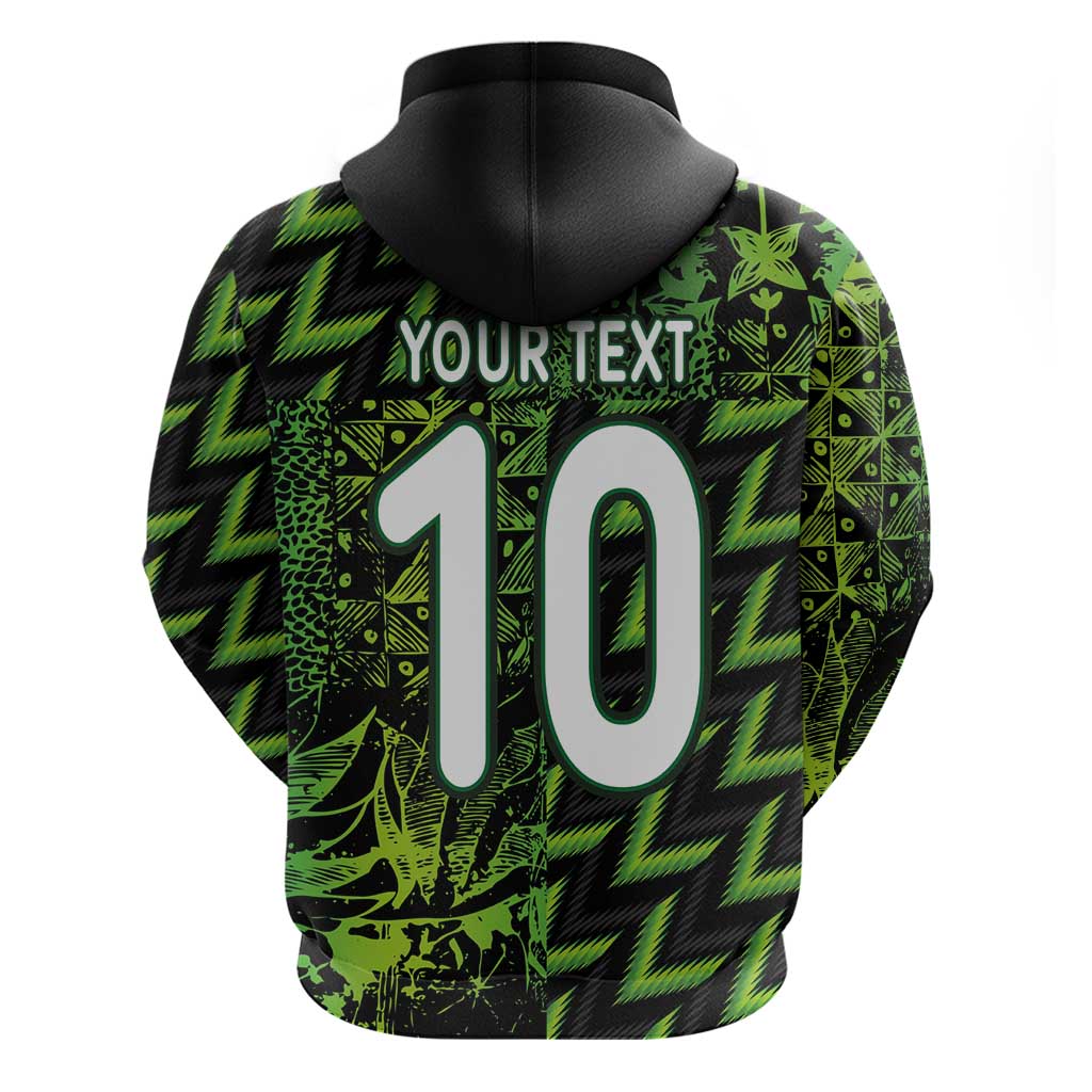 Custom Nigeria Football Hoodie Super Eagles Champions - Wonder Print Shop