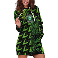 Custom Nigeria Football Hoodie Dress Super Eagles Champions - Wonder Print Shop