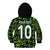Custom Nigeria Football Kid Hoodie Super Eagles Champions - Wonder Print Shop