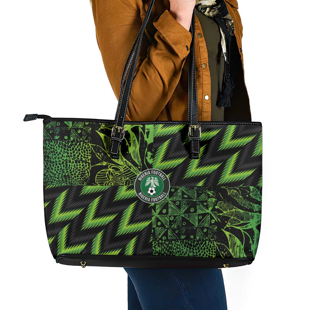 Nigeria Football Leather Tote Bag Super Eagles Champions - Wonder Print Shop
