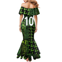 Custom Nigeria Football Mermaid Dress Super Eagles Champions - Wonder Print Shop