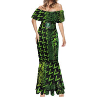Custom Nigeria Football Mermaid Dress Super Eagles Champions - Wonder Print Shop