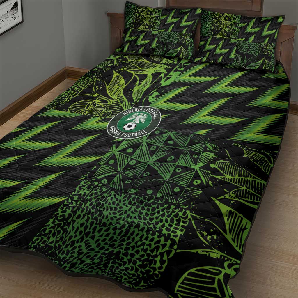 Nigeria Football Quilt Bed Set Super Eagles Champions - Wonder Print Shop