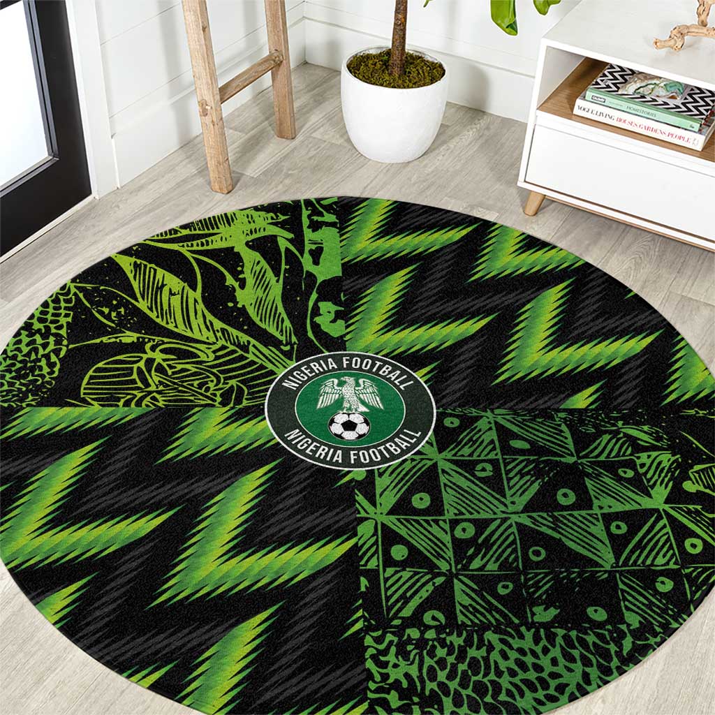 Nigeria Football Round Carpet Super Eagles Champions - Wonder Print Shop