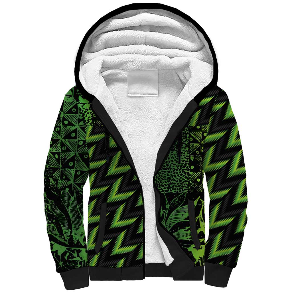 Custom Nigeria Football Sherpa Hoodie Super Eagles Champions - Wonder Print Shop