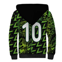 Custom Nigeria Football Sherpa Hoodie Super Eagles Champions - Wonder Print Shop