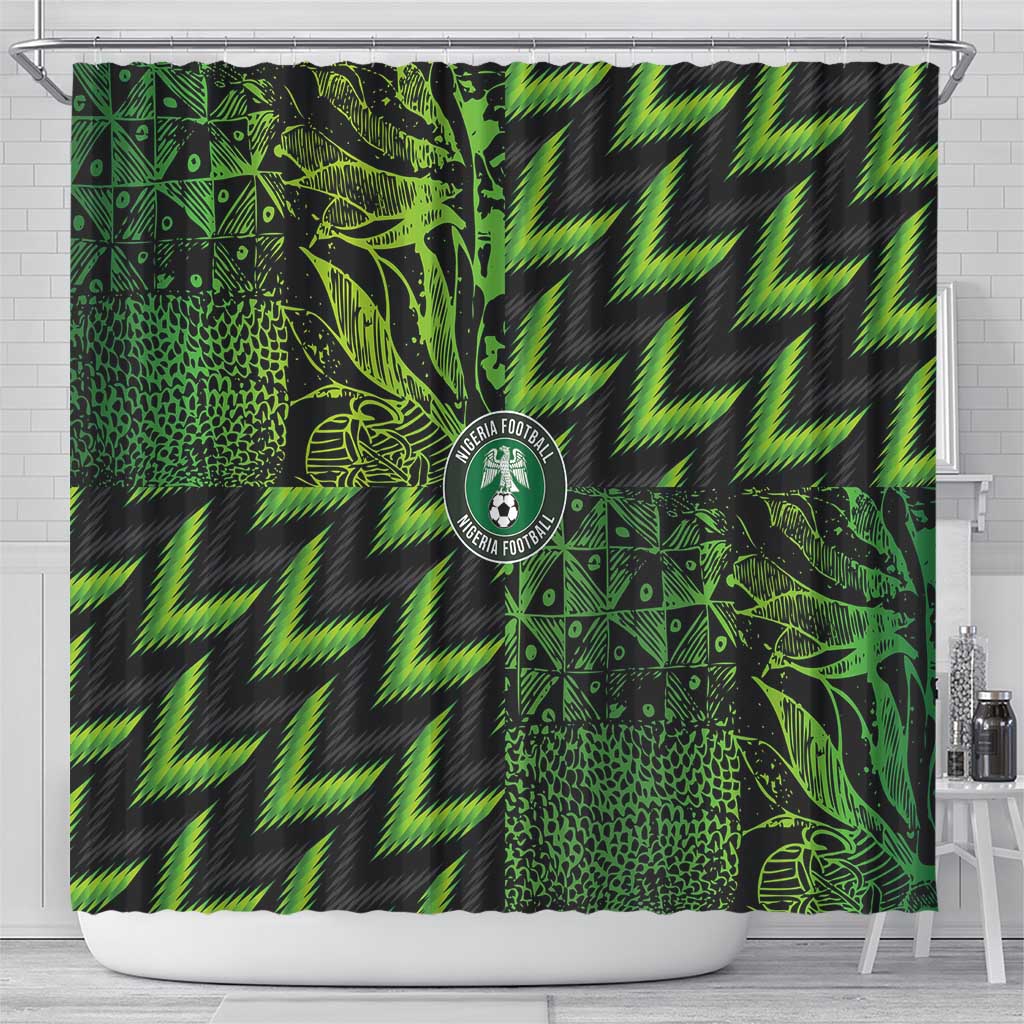 Nigeria Football Shower Curtain Super Eagles Champions - Wonder Print Shop