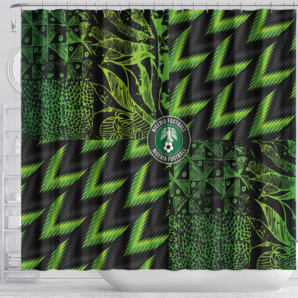 Nigeria Football Shower Curtain Super Eagles Champions - Wonder Print Shop