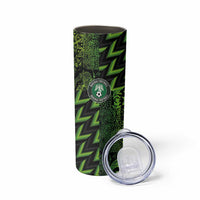 Custom Nigeria Football Skinny Tumbler Super Eagles Champions - Wonder Print Shop