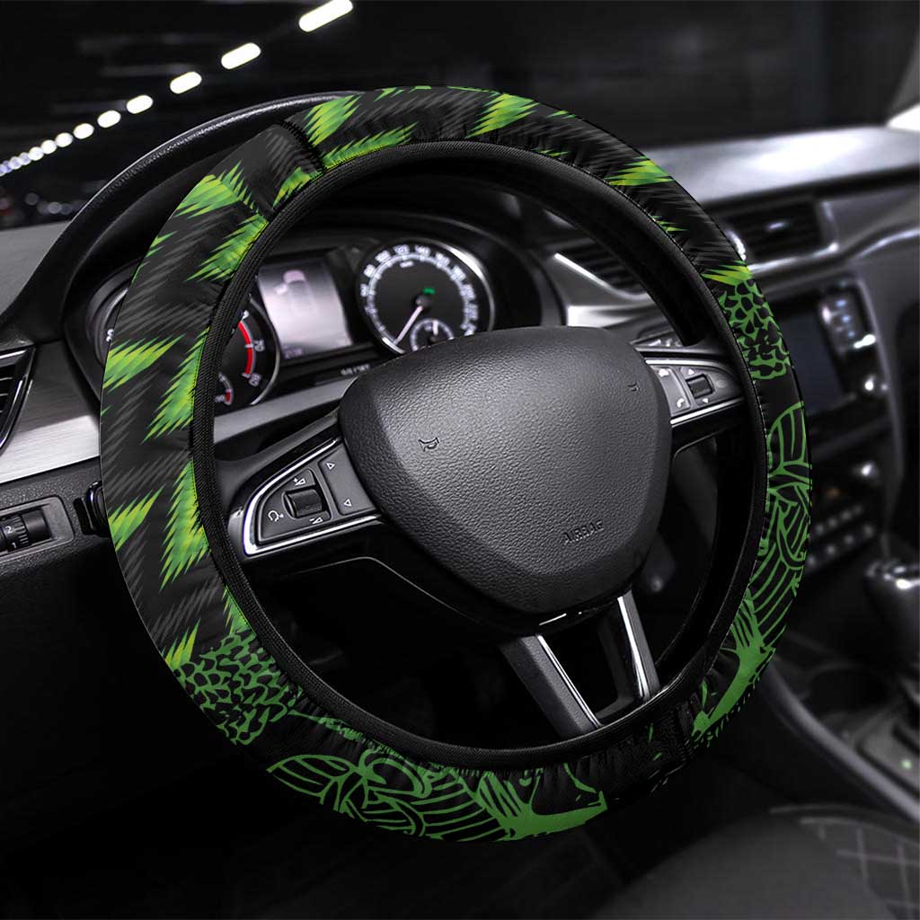 Nigeria Football Steering Wheel Cover Super Eagles Champions - Wonder Print Shop