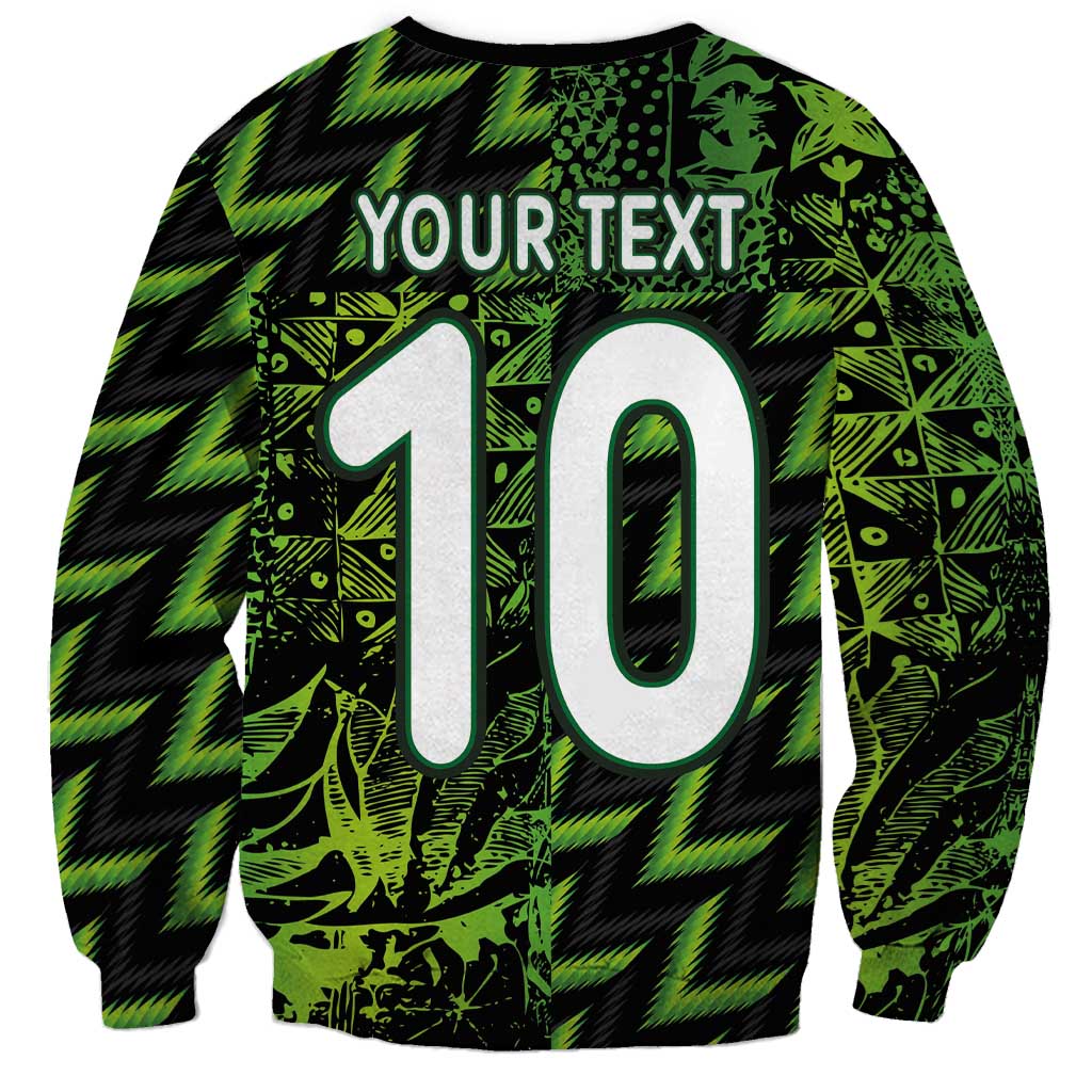 Custom Nigeria Football Sweatshirt Super Eagles Champions - Wonder Print Shop