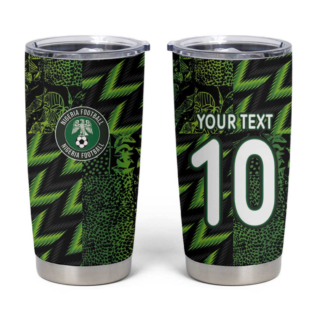 Custom Nigeria Football Tumbler Cup Super Eagles Champions - Wonder Print Shop