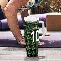 Custom Nigeria Football Tumbler With Handle Super Eagles Champions - Wonder Print Shop