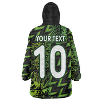Custom Nigeria Football Wearable Blanket Hoodie Super Eagles Champions - Wonder Print Shop