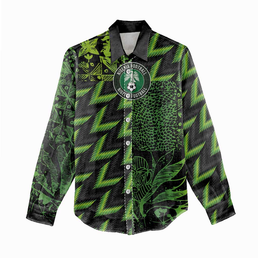 Custom Nigeria Football Women Casual Shirt Super Eagles Champions - Wonder Print Shop