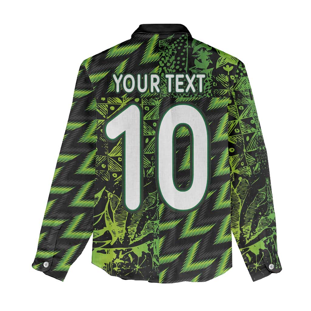 Custom Nigeria Football Women Casual Shirt Super Eagles Champions - Wonder Print Shop