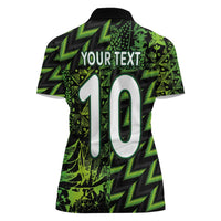 Custom Nigeria Football Women Polo Shirt Super Eagles Champions - Wonder Print Shop