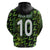 Custom Nigeria Football Zip Hoodie Super Eagles Champions - Wonder Print Shop