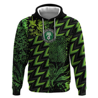Custom Nigeria Football Zip Hoodie Super Eagles Champions - Wonder Print Shop