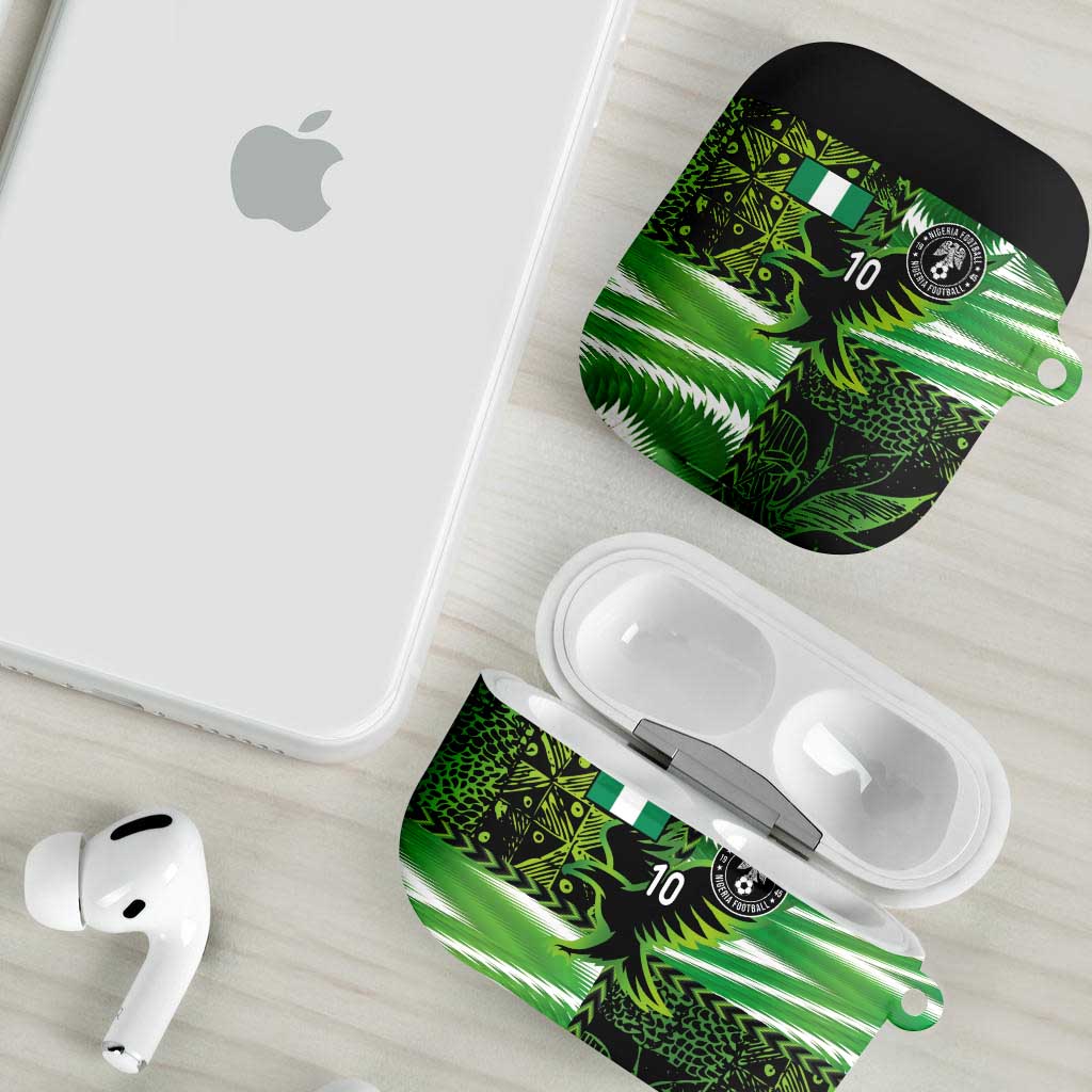 Custom Nigeria Football AirPods Case Super Eagles Spirit - Wonder Print Shop