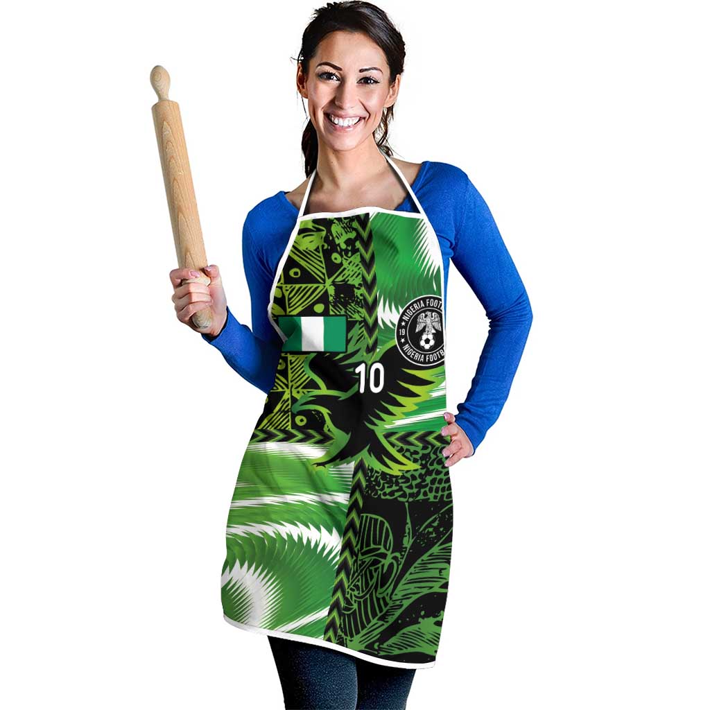 Custom Nigeria Football Apron Super Eagles Spirit - Wonder Print Shop