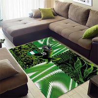 Custom Nigeria Football Area Rug Super Eagles Spirit - Wonder Print Shop