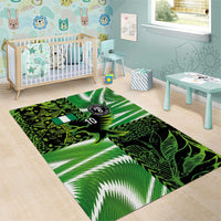 Custom Nigeria Football Area Rug Super Eagles Spirit - Wonder Print Shop