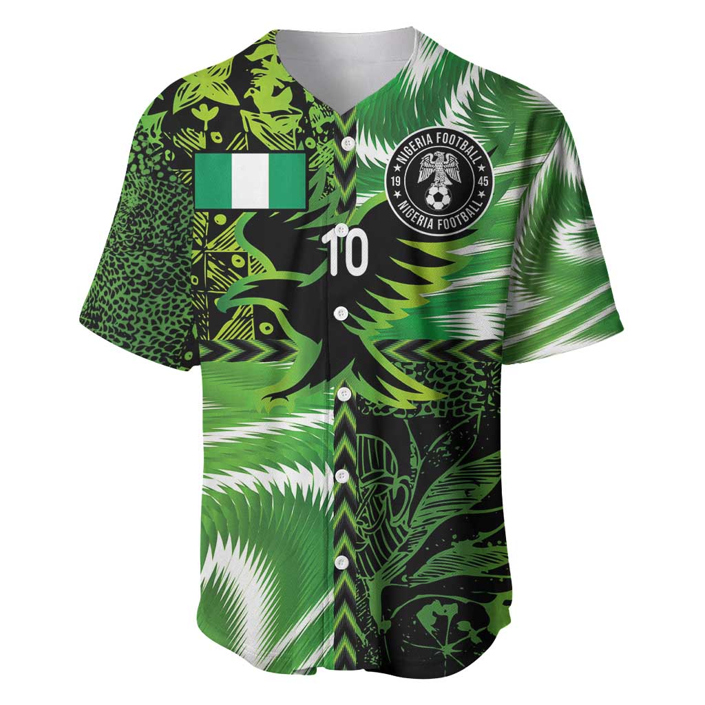 Custom Nigeria Football Baseball Jersey Super Eagles Spirit - Wonder Print Shop