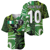 Custom Nigeria Football Baseball Jersey Super Eagles Spirit - Wonder Print Shop