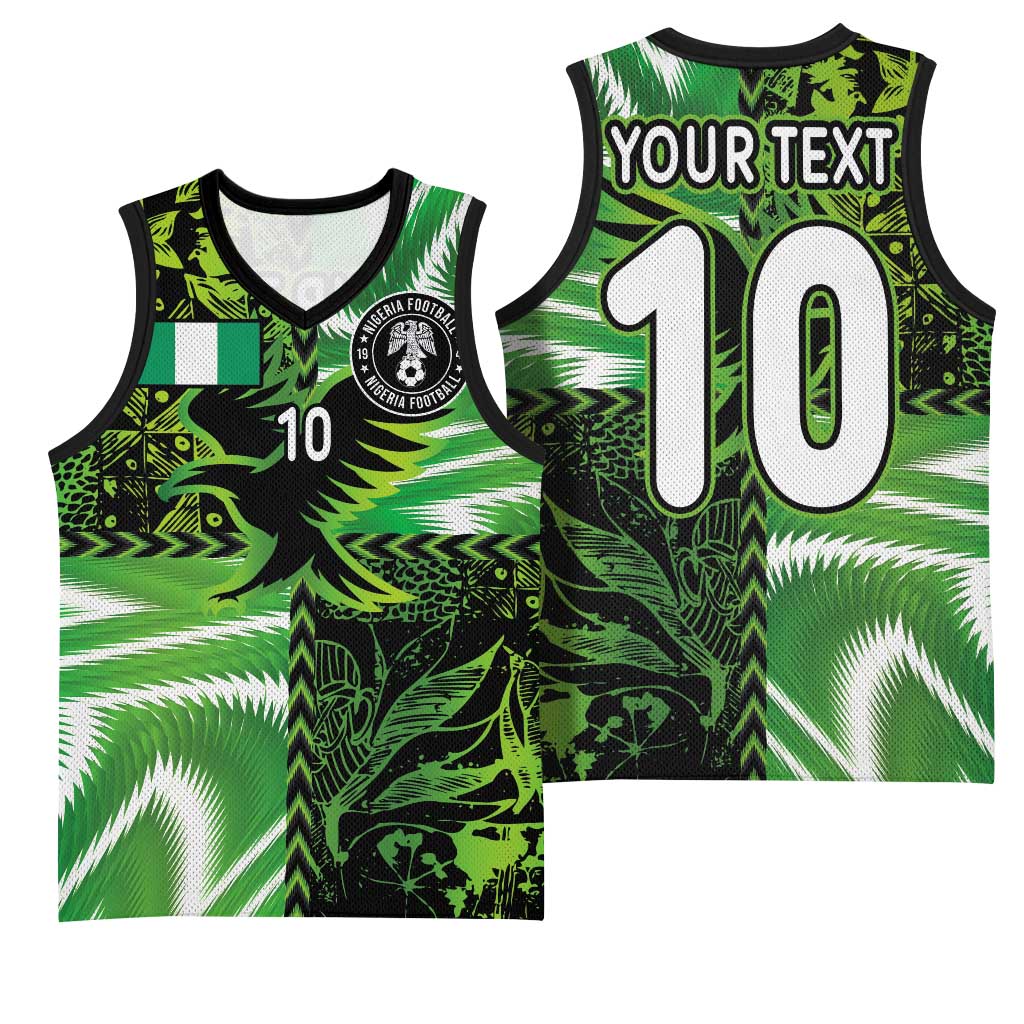 Custom Nigeria Football Basketball Jersey Super Eagles Spirit - Wonder Print Shop