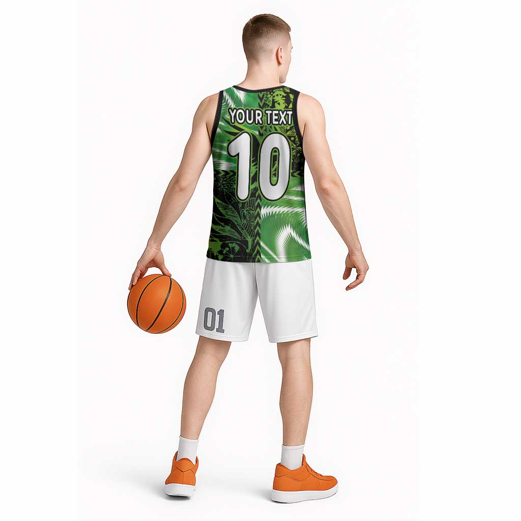 Custom Nigeria Football Basketball Jersey Super Eagles Spirit - Wonder Print Shop