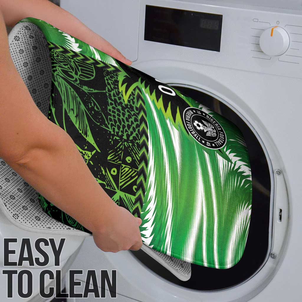 Custom Nigeria Football Bathroom Set Super Eagles Spirit - Wonder Print Shop