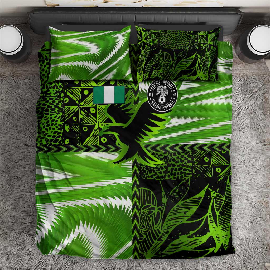 Nigeria Football Bedding Set Super Eagles Spirit - Wonder Print Shop