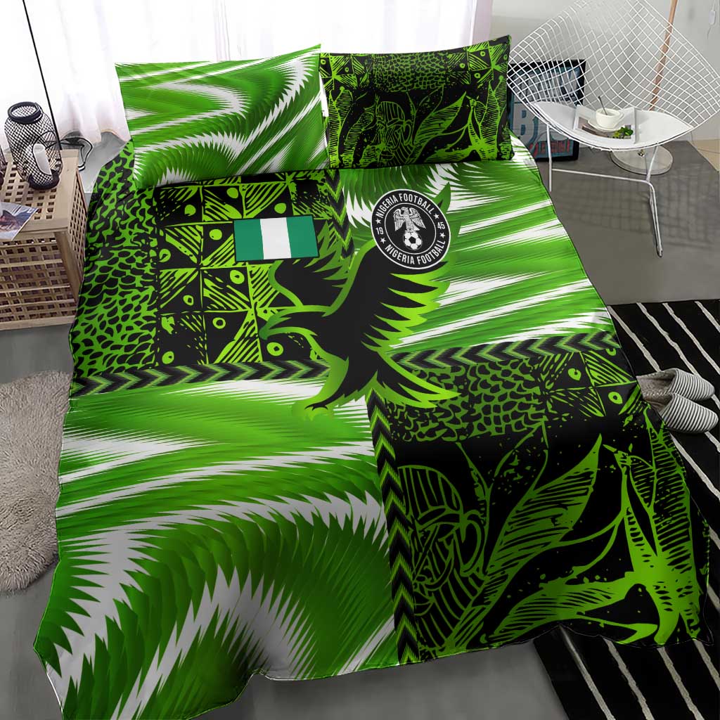 Nigeria Football Bedding Set Super Eagles Spirit - Wonder Print Shop