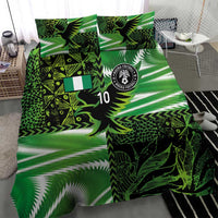 Custom Nigeria Football Bedding Set Super Eagles Spirit - Wonder Print Shop
