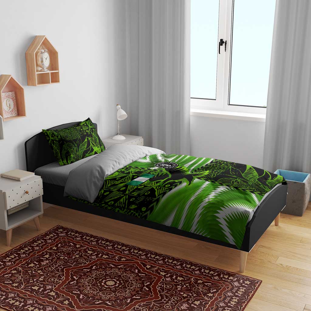 Nigeria Football Bedding Set Super Eagles Spirit - Wonder Print Shop