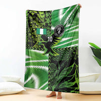 Custom Nigeria Football Blanket Super Eagles Spirit - Wonder Print Shop