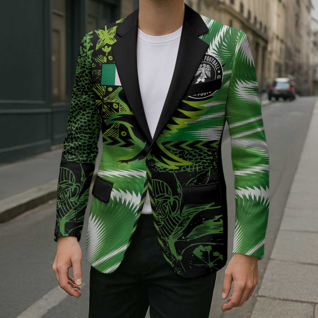 Custom Nigeria Football Blazer Super Eagles Spirit - Wonder Print Shop