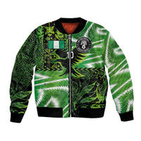 Custom Nigeria Football Bomber Jacket Super Eagles Spirit - Wonder Print Shop