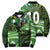Custom Nigeria Football Bomber Puffer Jacket Super Eagles Spirit - Wonder Print Shop