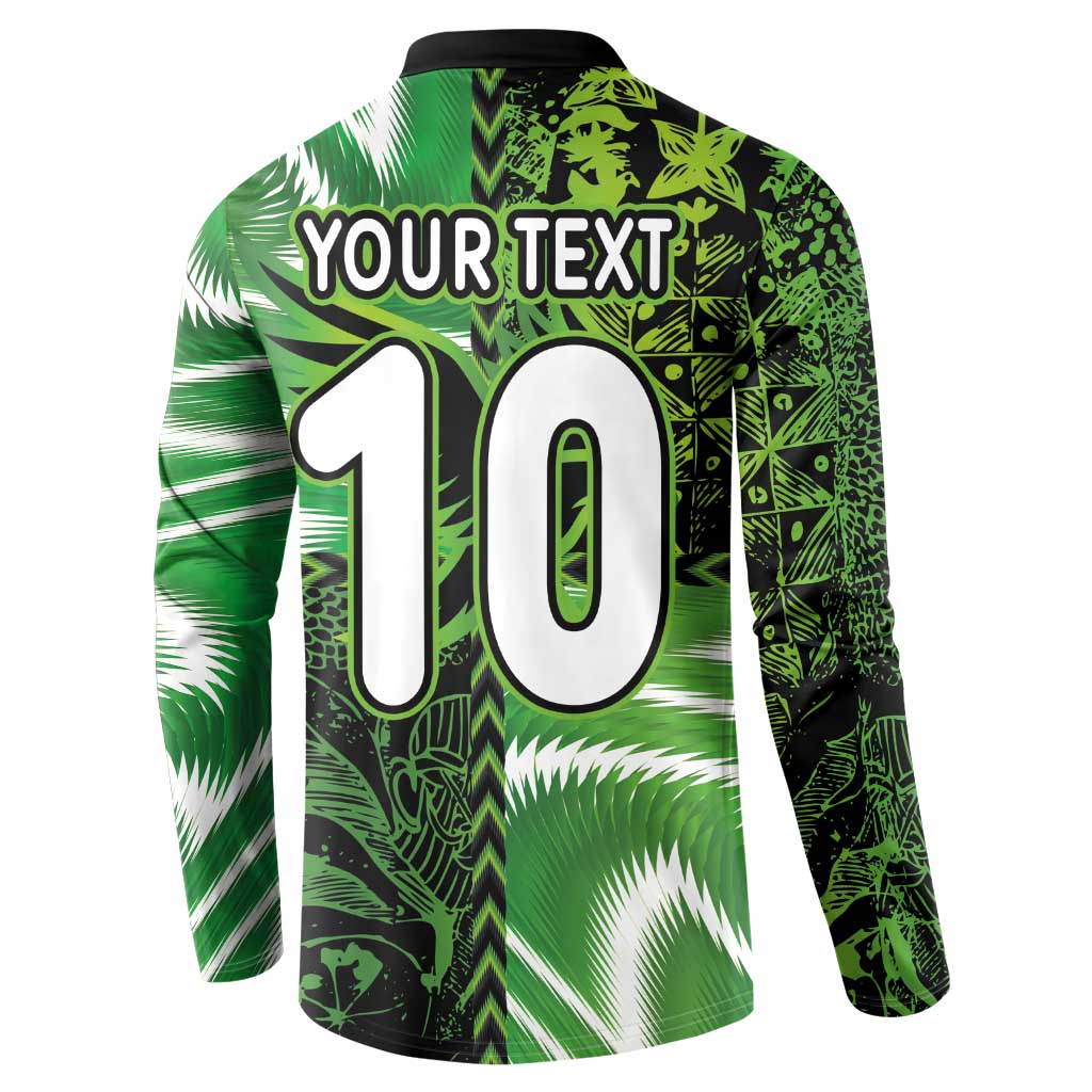 Custom Nigeria Football Button Sweatshirt Super Eagles Spirit - Wonder Print Shop