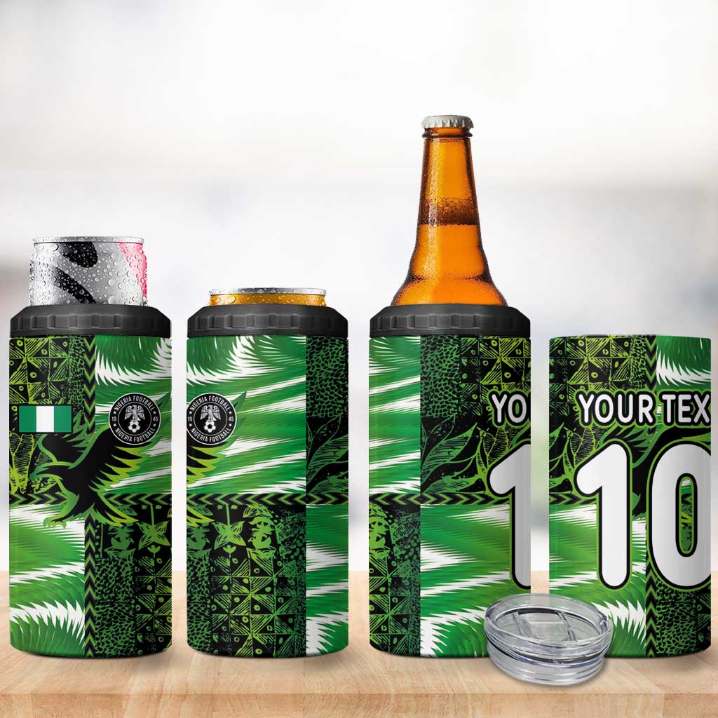 Custom Nigeria Football 4 in 1 Can Cooler Tumbler Super Eagles Spirit - Wonder Print Shop