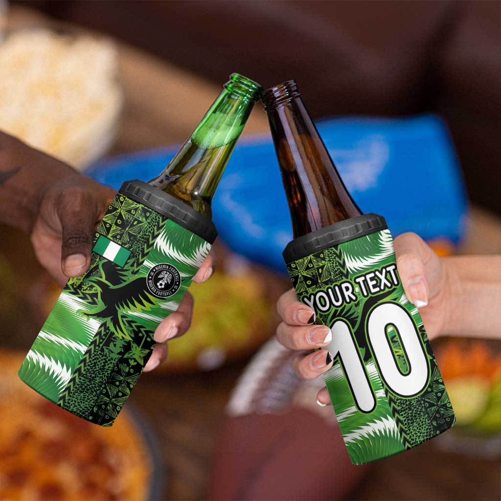 Custom Nigeria Football 4 in 1 Can Cooler Tumbler Super Eagles Spirit - Wonder Print Shop