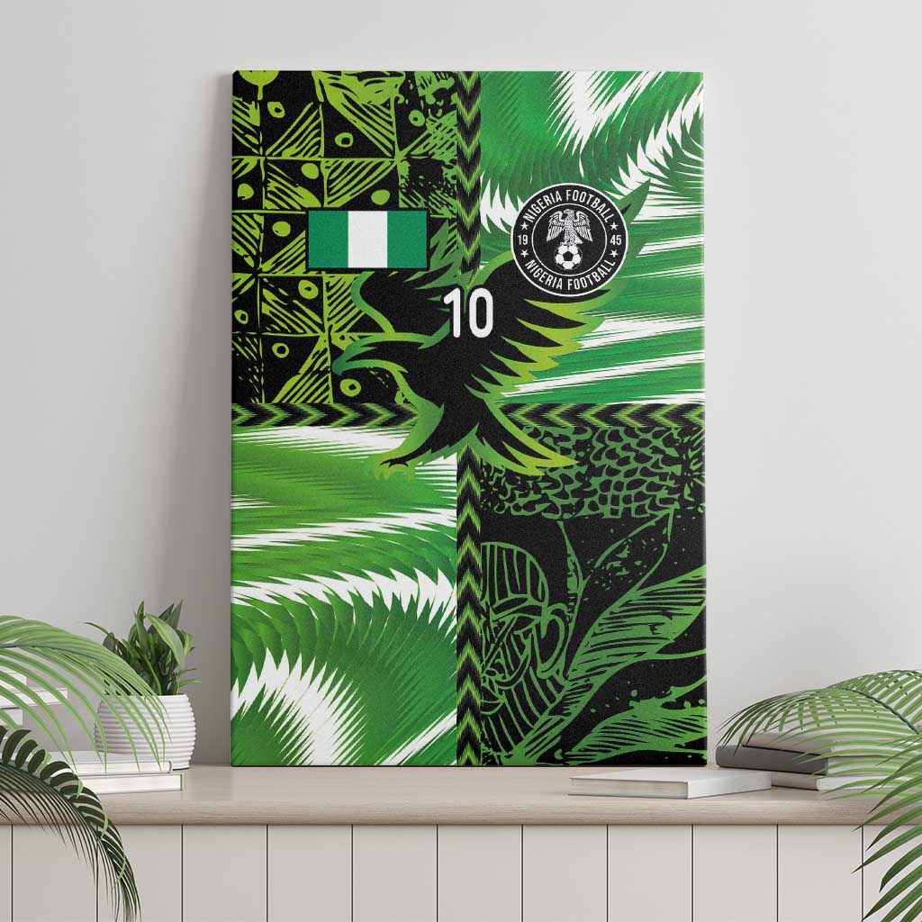 Custom Nigeria Football Canvas Wall Art Super Eagles Spirit - Wonder Print Shop