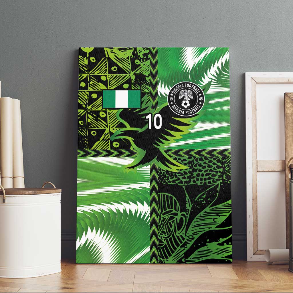 Custom Nigeria Football Canvas Wall Art Super Eagles Spirit - Wonder Print Shop