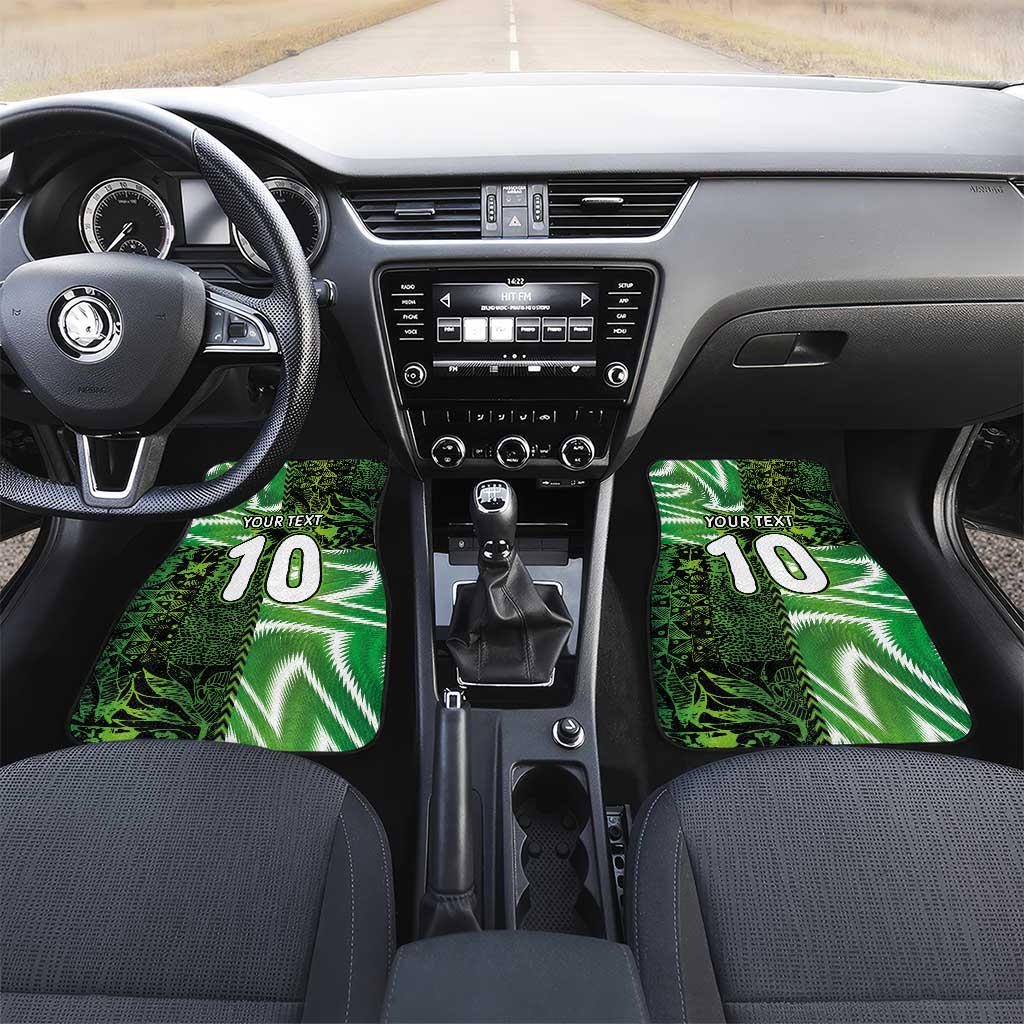Custom Nigeria Football Car Mats Super Eagles Spirit - Wonder Print Shop