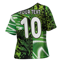 Custom Nigeria Football Cross Shoulder Shirt Super Eagles Spirit - Wonder Print Shop