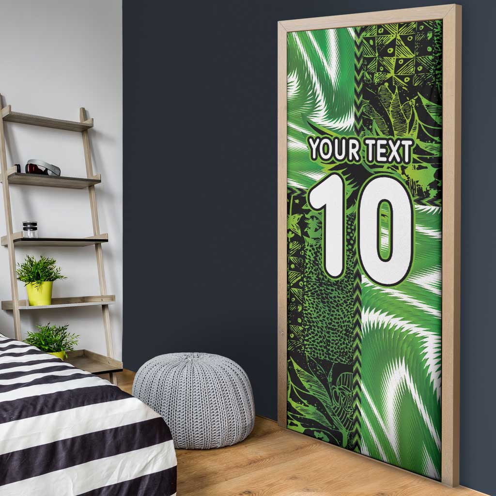 Custom Nigeria Football Door Cover Super Eagles Spirit - Wonder Print Shop